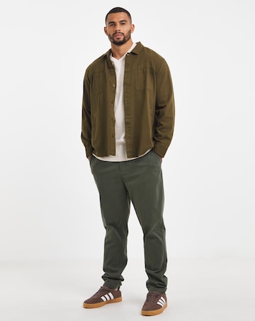 Pure Cotton V Neck T-Shirt Long