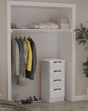 Haydn Ready Assembled 4 Drawer Tallboy - Kids