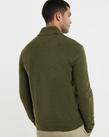 Polo Ralph Lauren Double Knit Cardigan - Green Heather