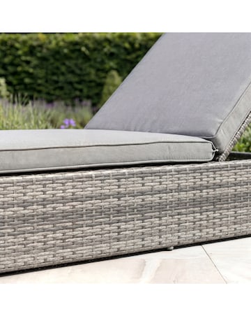 Charles Bentley Rattan Sun Lounger