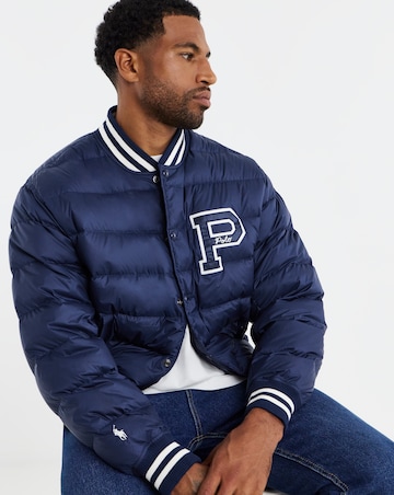 Polo Ralph Lauren Logo Bomber Jacket - Navy