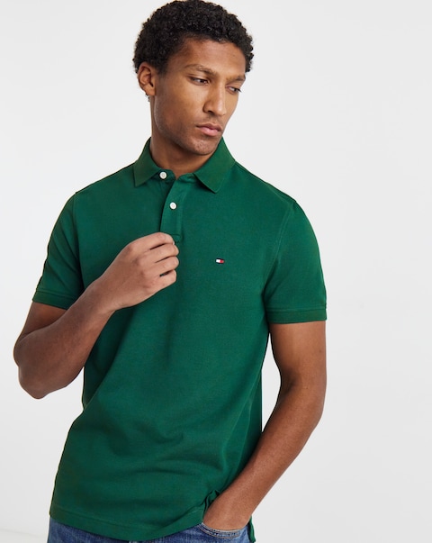 Tommy Hilfiger 1985 Short Sleeve Pique Polo - Green