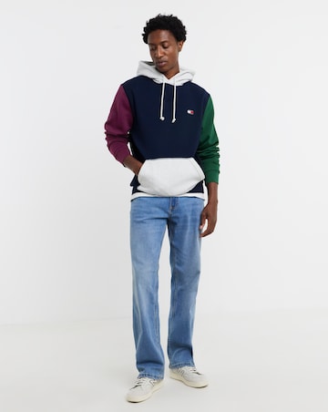 Tommy Jeans Colourblock Badge Hoodie - Multi