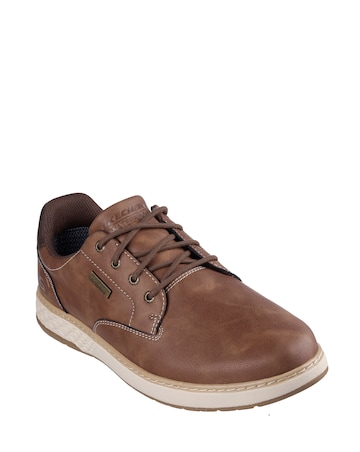Skechers Waterproof Garlan Pryor Shoe Wide Fit - Brown