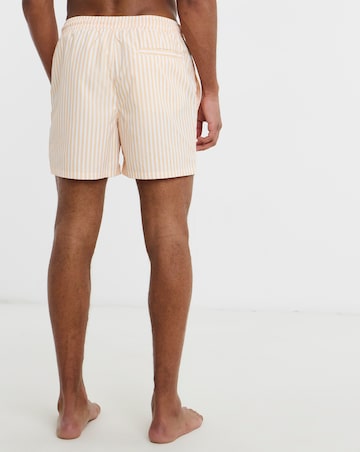 Calvin Klein Drawstring Waistband Swimming Short - Peach Stripe