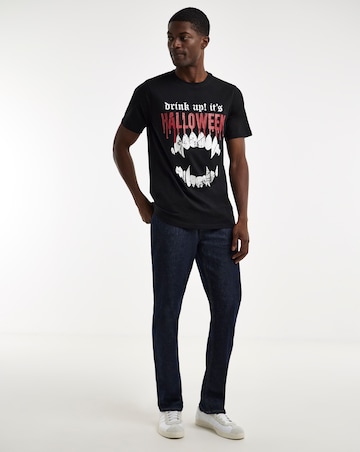 Vampire Halloween Graphic T-Shirt Long