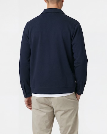 Folio Interlock Zip Shacket-Navy