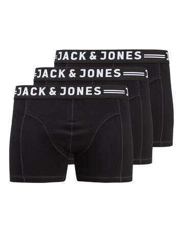 Jack & Jones Sense 3-Pack Trunks - Black