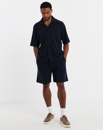 BOSS Waffle Short - Navy