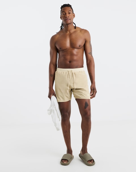 BOSS Starfish Logo Swimshort - Beige