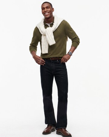 Tommy Hilfiger Cotton Cashmere Long Sleeve Polo - Green