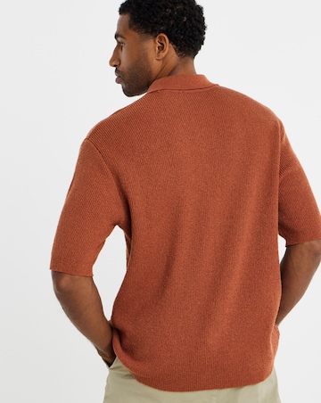 Only & Sons Sean Kitted Polo - Rust