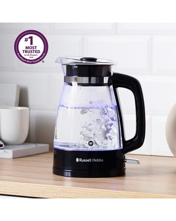 Russell Hobbs 26080 Classic Black Glass Kettle