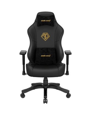 Anda seaT Phantom 3 Premium Large Gaming Chair - Black (Golden logo)