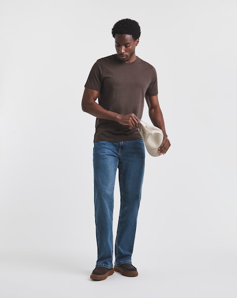 Union Loose Fit Stretch Jeans Mid Wash