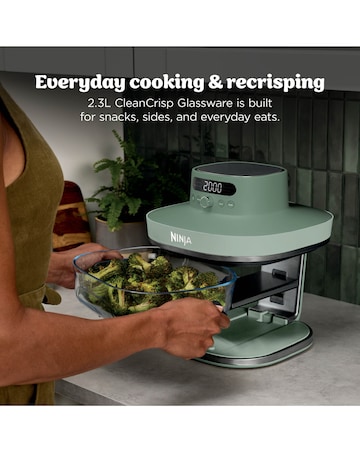 Ninja CRISPi PRO 5 in 1 Glass Air Fryer Moss Green