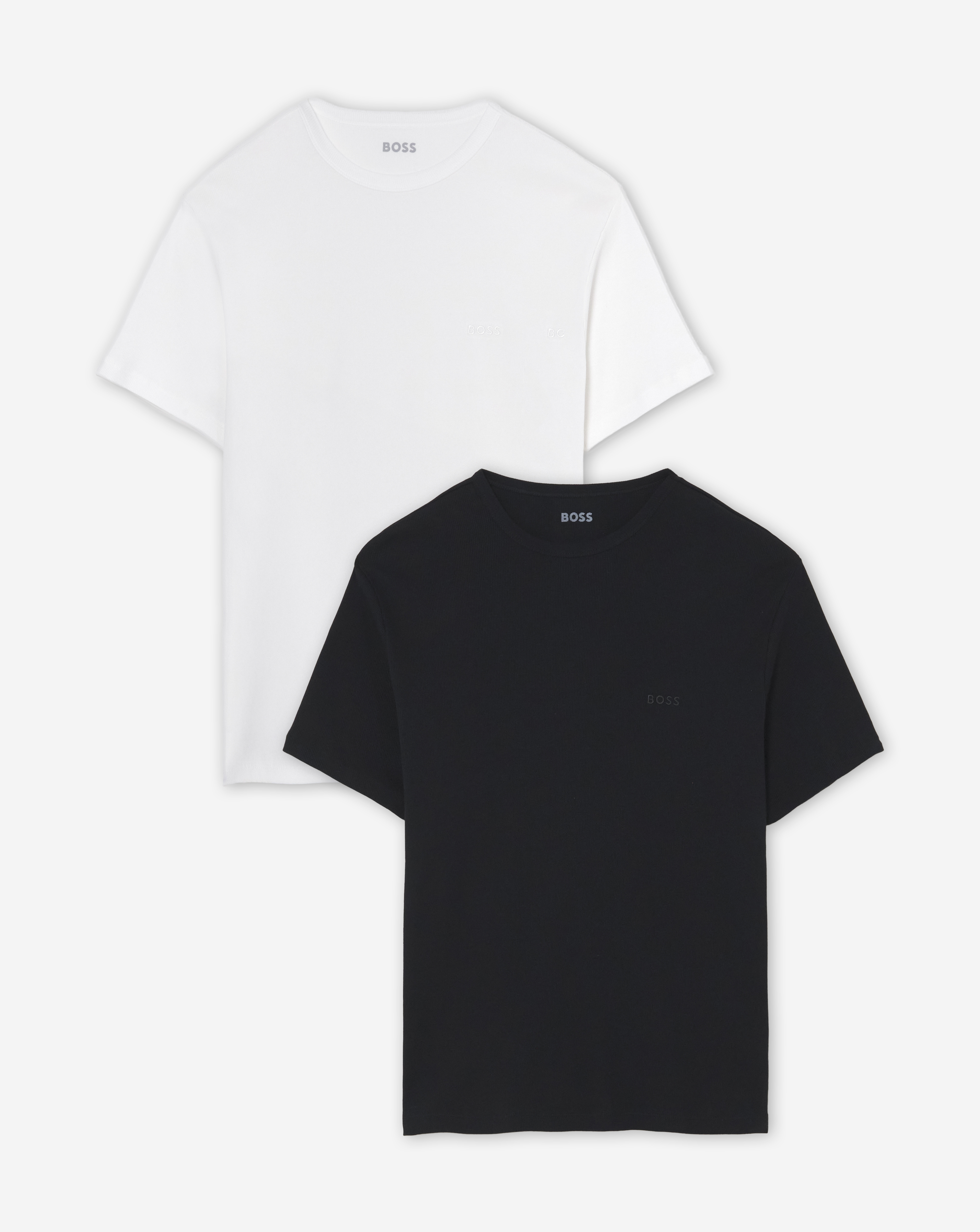 BOSS 2 Pack Short Sleeve Rib Lounge T-Shirt - Multi