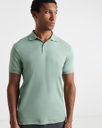 BOSS Short Sleeve Pio Jersey Polo - Sage