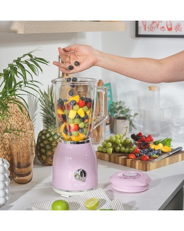 Salter Retro Glass Jug Blender - Pink