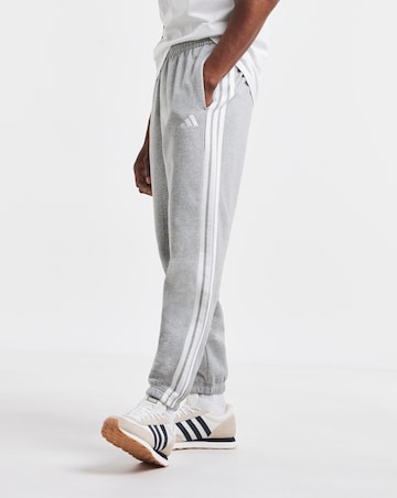 adidas 3 Stripes Fleece Cuffed Joggers