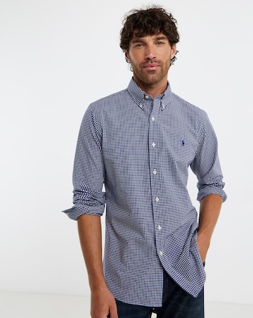 Polo Ralph Lauren Long Sleeve Gingham Shirt - Navy/White