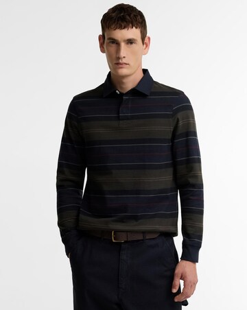 Barbour Frith Tartan Stripe Rugby Shirt - Navy