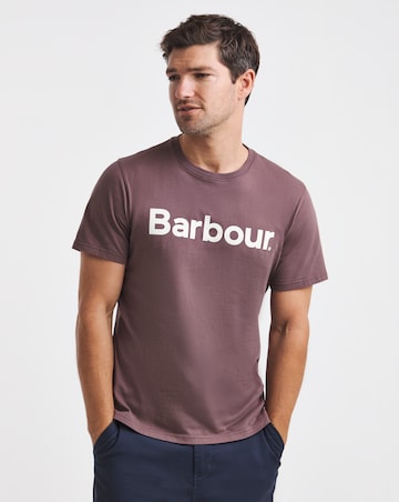 Barbour Short Sleeve Logo T-Shirt - Peppercorn