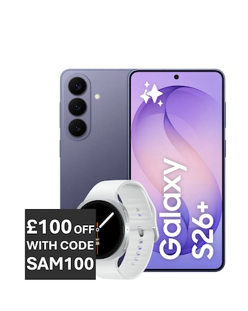 Samsung Galaxy S26+ 512GB (Cobalt Violet) & Galaxy Watch8 44mm BT bundle