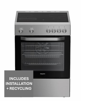 Hotpoint H6V5KMX/UK Electric Single Cooker Multiflow Stainless Steel Install