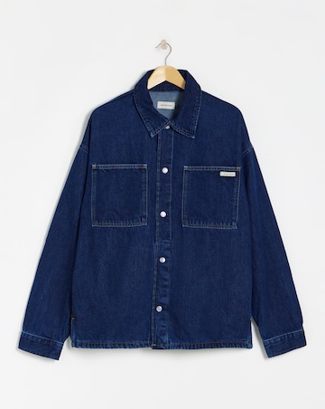 Calvin Klein Jeans Relaxed Fit Jacket - Dark Denim