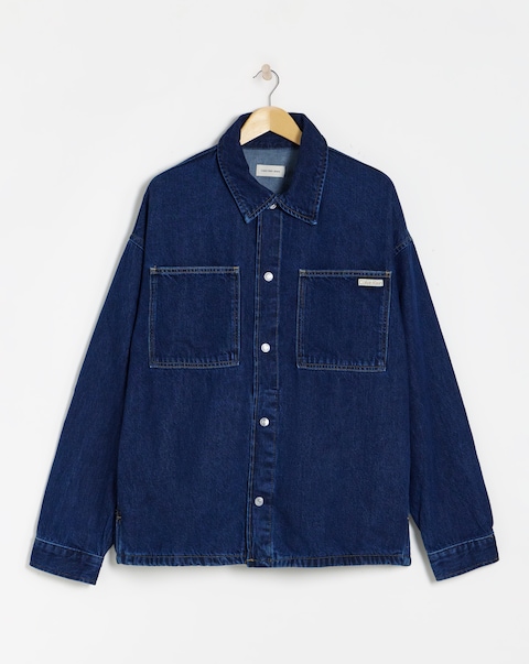 Calvin Klein Jeans Relaxed Fit Jacket - Dark Denim