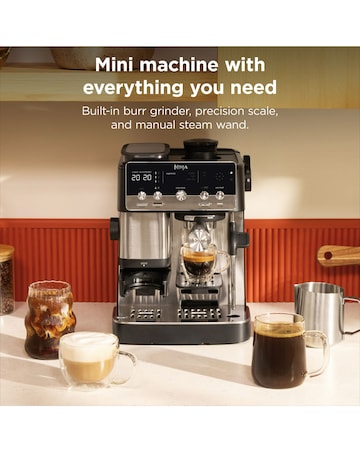 Ninja Luxe Cafe MINI Espresso Machine ES301UK Black & Stainless Steel