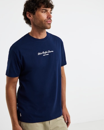 Polo Ralph Lauren Short Sleeve Script T-Shirt - Navy