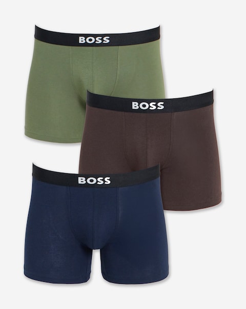 BOSS One 3 Pack Boxer Brief - Brown