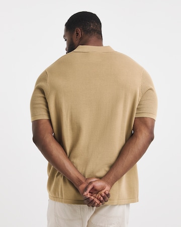 Knitted Revere Collar Shirt