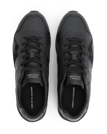 Tommy Hilfiger Leather Runner - Black