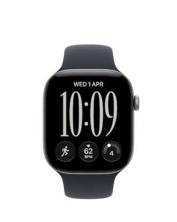 Apple Watch Series 12 GPS 46mm - Space Grey Aluminium/Navy Blue Sport Band - S/M