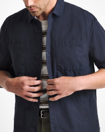 Barbour Rickfell Ripstop Overshirt - Navy