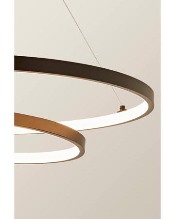 ValueLights Infinity Black Loop Integrated LED Ceiling Light