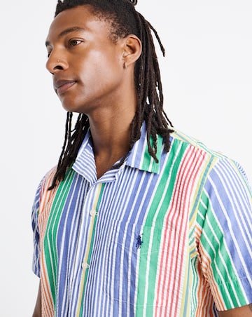 Polo Ralph Lauren Short Sleeve Stripe Seersucker Shirt - Multi