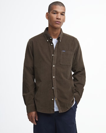 Barbour Ramsey Long Sleeve Tailored Cord Shirt - Brown