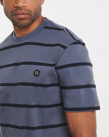 BOSS Short Sleeve BB Stripe T-Shirt - Blue