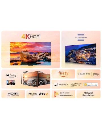 TCL 50In 50PF650K LED 4K HDR PRO Smart Fire TV with Freely