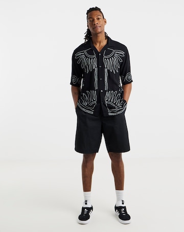 Only & Sons Wright Printed Shirt - Black