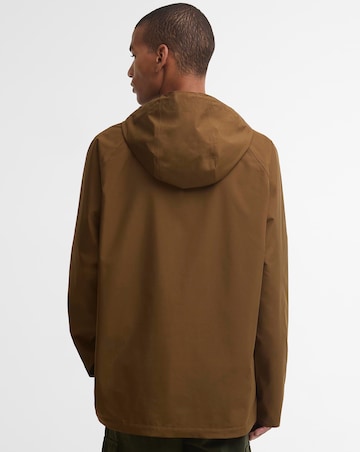 Barbour Hooded Domus Waterproof Jacket - Dark Sand