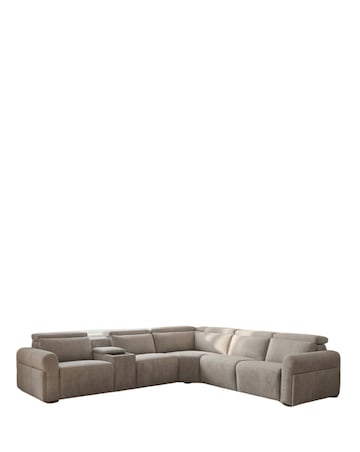 Weston Power Recliner 2 Corner 1 Seater Sofa with Console
