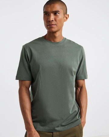 BOSS Short Sleeve Centre Logo T-Shirt - Dark Green