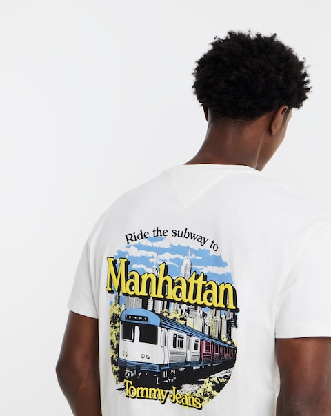 Tommy Jeans NYC Back Graphic T-Shirt - Off White