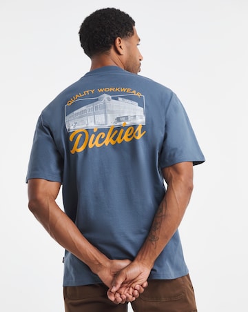 Dickies Short Sleeve Wellsville Back Graphic T-Shirt - Retro Inidgo
