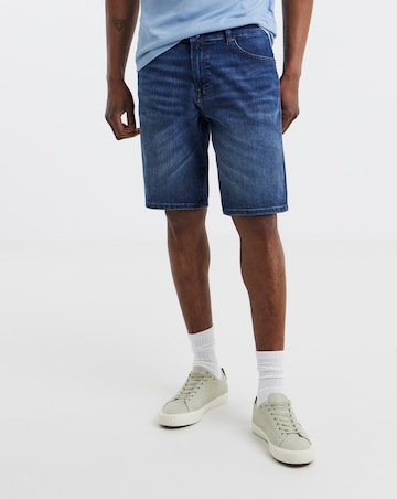 BOSS Maine Denim Shorts - Medium Blue